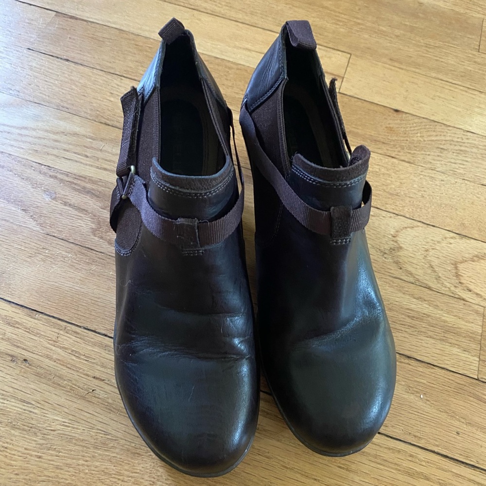 Brown Leather Ankle Boots